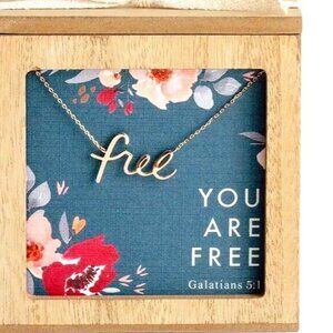 Studio 71 - You Are Free - Necklace and Promise Box Gift Set -1006-MX61424